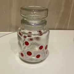レトロ柄　ガラスキャニスター