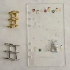 ✨たかやん 様専用✨A6 アクリルレジンバインダー　リング付き　韓国　貯金