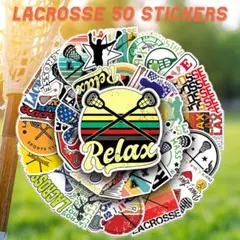 ラクロス ステッカー 50枚セット PVC 防水 シール Lacrosse