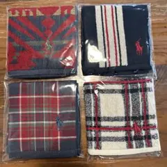 ポロ ラルフローレン Ralph Lauren ハンカチ 新品4枚 紳士
