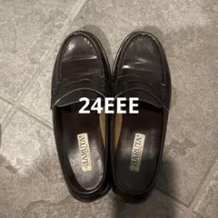 HARUTA ローファー 24EEE ブラウン 合成皮革 3e 割と美品