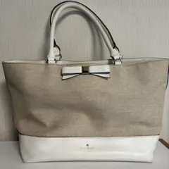 kate spade リボン付きトートバッグ
