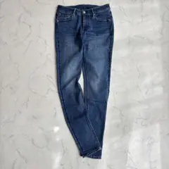 ナノベース　スキニーデニム　ジーンズ　【S】36　ブルー　美脚　ストレッチのサムネイル