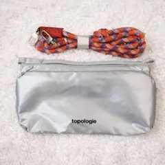 未使用　topologie トポロジー　ボトルサコッシュ　シルバー