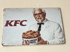 レトロ看板 KFC カーネルサンダース ブリキ看板