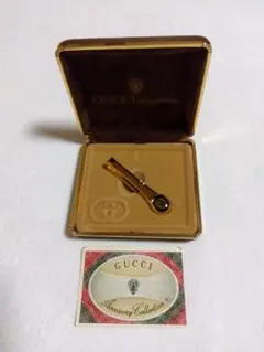 GUCCI グッチ　ネクタイピン　GGロゴ　ゴールド
