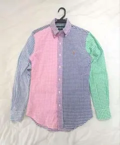 Ralph Lauren　キンガムチェック　マルチカラー　シャツ　XSsize