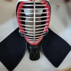 剣道面 黒/赤 サイズ S 剣道 面 防具