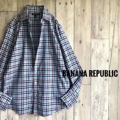 美品　BANANA REPUBLIC バナナリパブリック　長袖シャツ　チェック