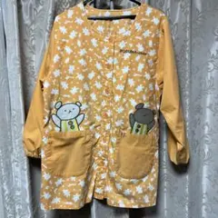 学研 すてきな先生 保育士 介護士 エプロン こぐまちゃん 裏起毛 スモック