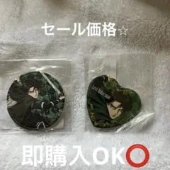 進撃の巨人【リヴァイ】バッジ2個セット