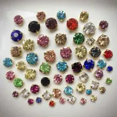 サイズmix♡A級ガラスストーン50個♡