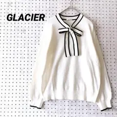 グラシア ボウタイニット モノトーン配色 長袖（L） フレンチガーリー風