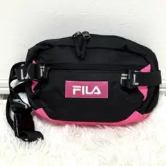 【新品 未使用】フィラ ウエストポーチ ボディーバック ブラック&ピンク