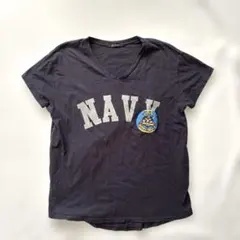 John bull レディースTシャツ　ネイビー　フリーのサムネイル