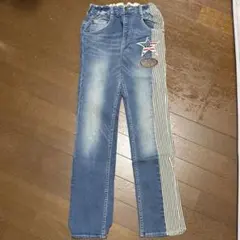 Daddy Oh Daddy デニムパンツ ストライプ切替 星条旗ワッペンのサムネイル