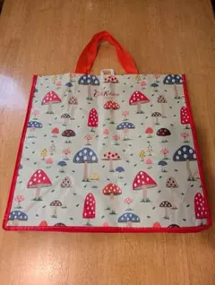 Cath Kidston【キャスキッドソン】きのこ柄エコバッグ（ポリプロピレン）