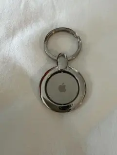 Apple シルバー 円形キーホルダーのサムネイル