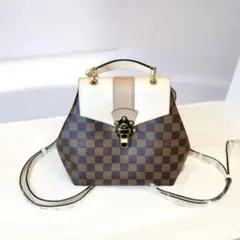 チェック柄ハンドバッグ コンパクト