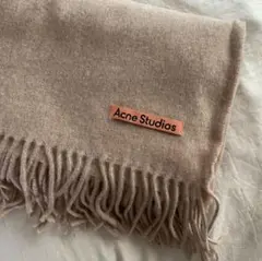 購入前コメント要 クリーニング済 AcneStudios マフラー オートミール