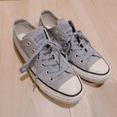 一度着用 CONVERSE ALL STAR グレー スニーカー
