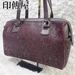 定価13万 CRESCEND 和装用バッグ 黒と赤の薔薇柄 印伝、鹿革 - メルカリ