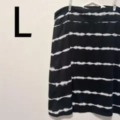 アメリカ古着　スカート薄手　ブラック