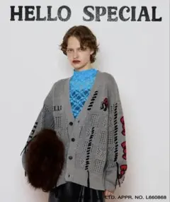 maison special ハローキティ クロシェライクニットカーディガンのサムネイル