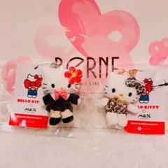 ✨ローリーズファーム　キティ　Me% トイキーホルダー　レオパード　ヒョウ柄