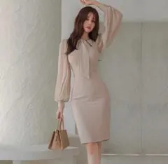 パーティードレス ひざ丈ワンピース