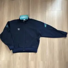アユニD着用 80s トラックジャケット デサント adidas ネイビー M