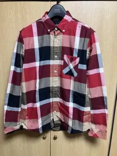 ほぼ未使用　BLACK LABEL CRESTBRIDGE M チェック柄シャツ