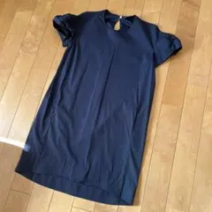 YOKO CHAN ネイビー ミニワンピース 半袖のサムネイル