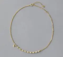 gemeil 2wayニュアンスネックレス ゴールド russet