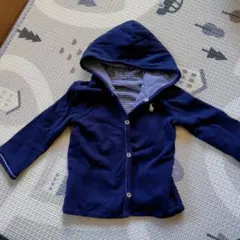 ポロ刺繍入りネイビーアウター