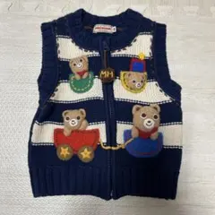 ミキハウス ベビーベスト ニットベスト 編みぐるみ プッチー