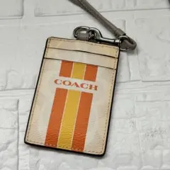 Coach Varsity Lanyard IDケース チョーク オレンジ