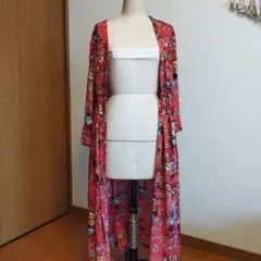 niko and　花柄　ガウンワンピース