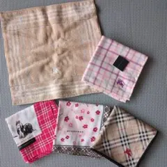 バーバリー　ハンカチ5枚セット