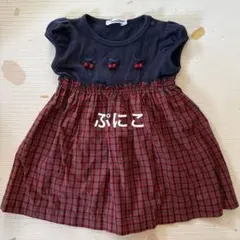 familiar ファミリア ワンピース　さくらんぼ　 80cmのサムネイル