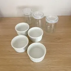 ミニココット ミニガラス瓶 フタ付き プリン 耐熱 7個セット