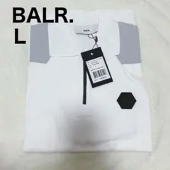 BALR. ハーフジップポロシャツ XL ホワイト/グレー - メルカリ