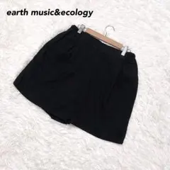 【アース】ショートパンツ ネイビー グリーン M チェック柄 ハーフパンツ 夏服