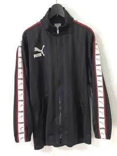 90sビンテージ プーマ トラックジャケット アームロゴ&両面ロゴ ジャージXL