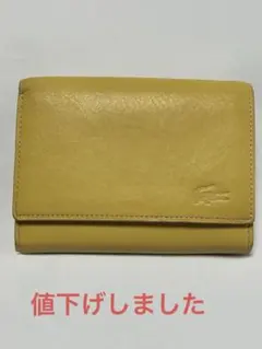 LACOSTE イエロー 三つ折り財布のサムネイル