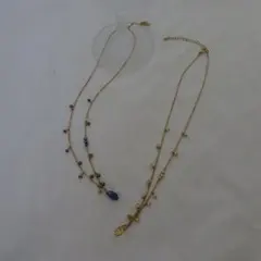 ロゼ ネックレス★デニムブルー