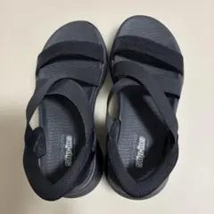 SKECHERS Slip-Ins ブラック スポーツサンダルのサムネイル