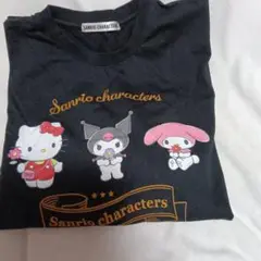 サンリオキャラクターズ Tシャツ ブラック 半袖