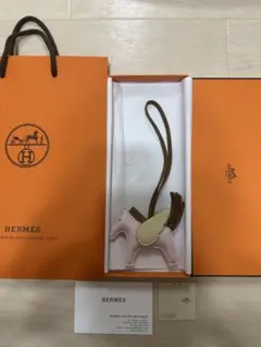 【未使用】HERMES ロデオペガサス チャーム PM ローズダーリン