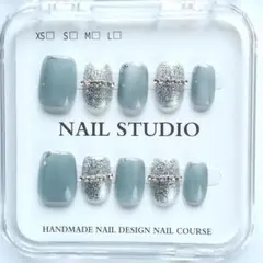 ハンドメイド　ネイルチップ 10個セット　M128